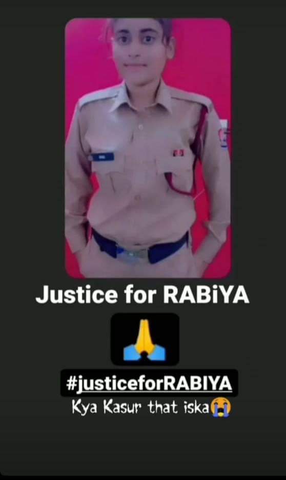 #justiceforRabiya