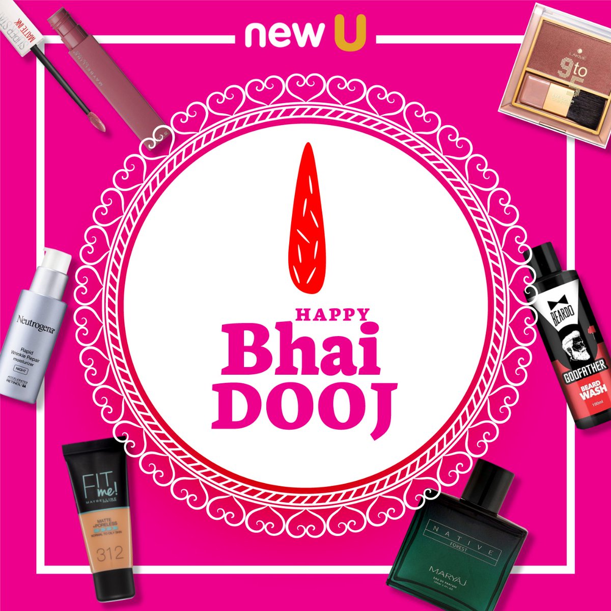 NewU team wishes everyone a very #HappyBhaidooj,the festival that further strengthens the eternal bond of affection between brothers &amp; sisters❤️We're celebrating this festival today by crazy Offering discounts n deals✓Visit us &amp; Gift your sibling something special!
#BhaiDooj2021