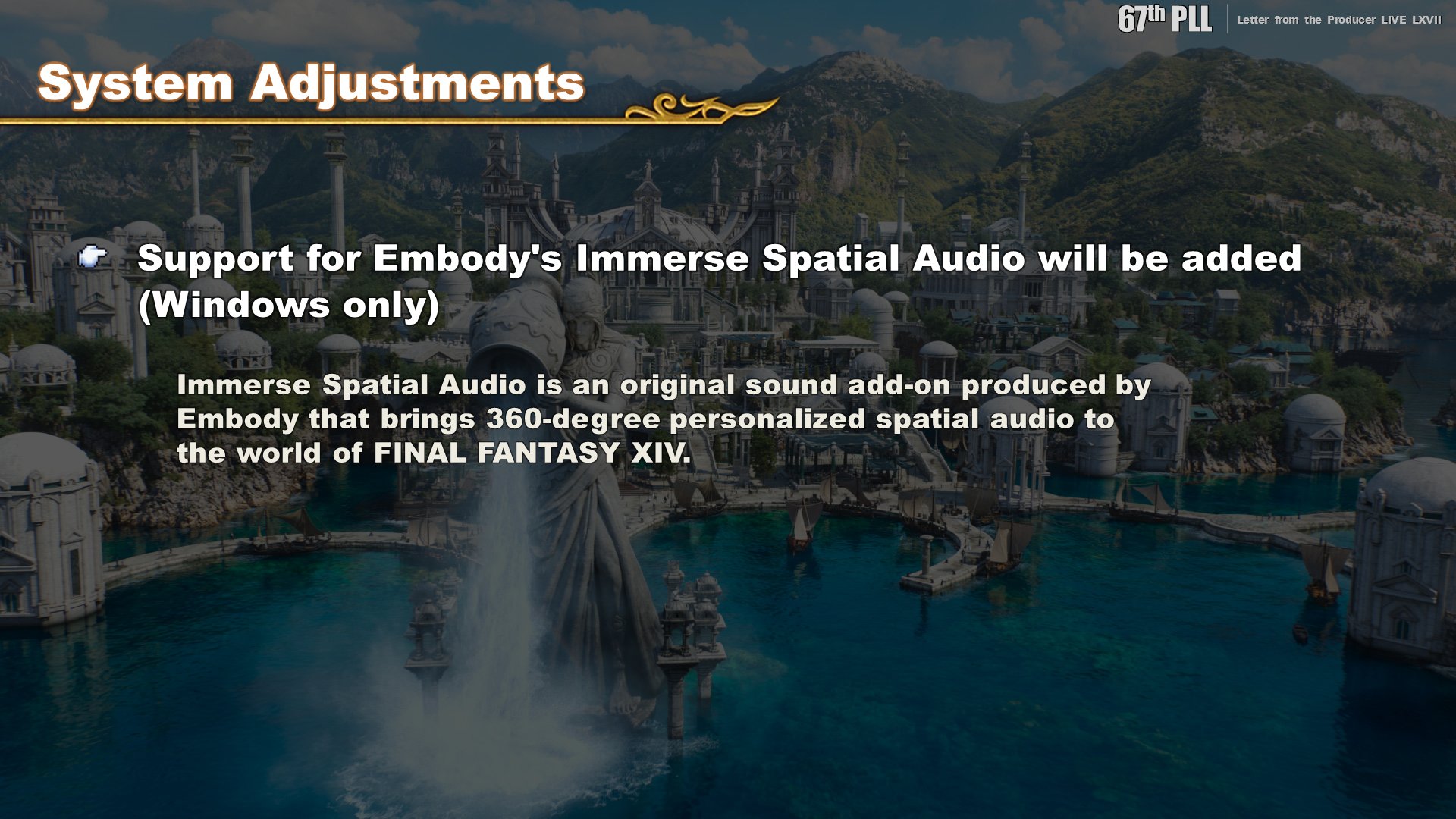 Final Fantasy Xiv Immerse Gamepack Final Fantasy Xiv Edition This Premium Service Sound Add On Allows Windows Users To Enjoy 360 Degree Personalized Spatial Audio In Ffxiv T Co 5xwizjtmfr T Co V4ftsyevtu Twitter
