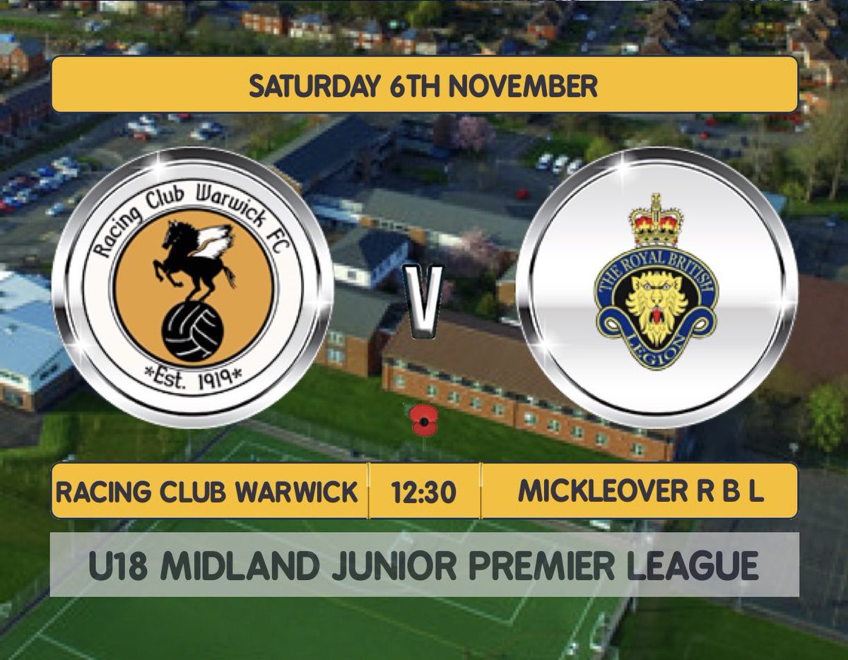 MickleoverRBLFC's tweet photo. 🦁🦁🦁TODAY’S FIXTURE🦁🦁🦁

📅 Saturday 6th November 2021
🆚 @RacingClubFC U18’s
🏆 @MJPL_UK 
⏰ 12-30 KO
🏟 Aylesford School, Warwick
📍CV34 6XR

Team sponsor - @totalhire https://t.co/2PdbacbZrz