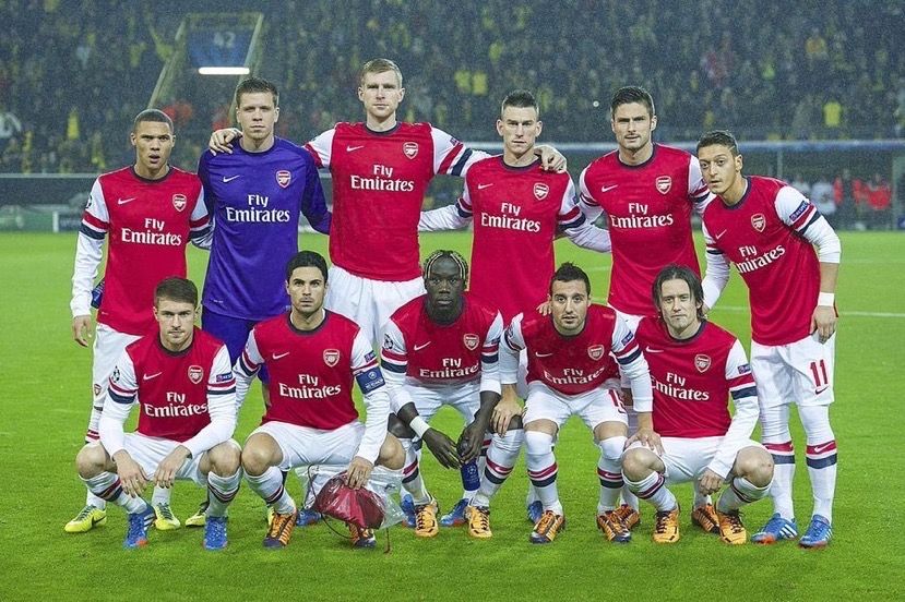 ThrowbackAFC's tweet photo. 8 years ago today: This Arsenal team beat BVB in the Champions League, meaning Arsenal became the first English team to beat BVB at the Westfalonstadion. https://t.co/Vs58RHd44M