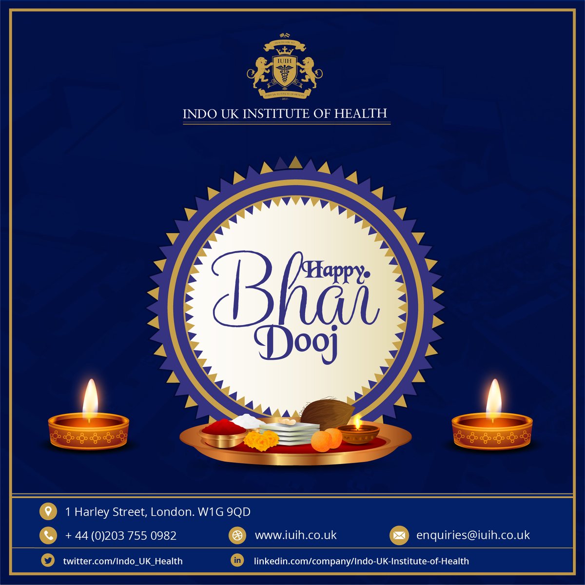 Indo_UK_Health's tweet photo. Happy Bhai Dooj

#bhaidooj #diwali #bhaidoojspecial #bhai #rakhi #bhaibehen 
#HealthForAll #healthfirst #festivaloflights #festiveseason #festivalsofindia
#IndoUKclinic #IndoUK #diagnostic #center #ludhiana #punjab #India #UK #Patiala https://t.co/NLzDpYj2AB