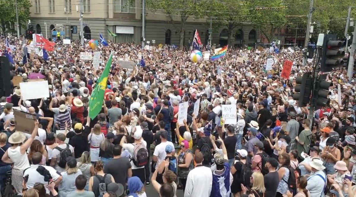 Remember, Remember the 6th of November!! We Are The People!!  #NoVaccineMandates #KillTheBill #MelbourneProtest #springst #RiseUpMelbourne