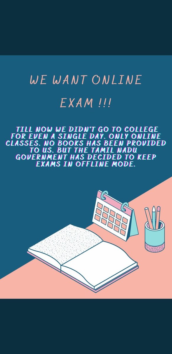 najmas_d's tweet photo. #weWantOnlineExam https://t.co/ahua63A6oX