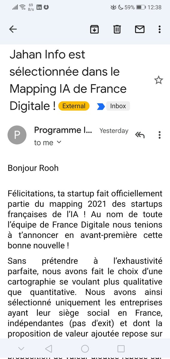 JahanInfoAI's tweet photo. Grâce à l'IA, Jahan Info aide ses clients à anticiper les enjeux politiques et géopolitiques dans les contextes complexes. 
Fier d'être officiellement dans le Mapping IA de @FRdigitale. 🎊🎉🇫🇷🤖🚀 https://t.co/jCwRdvlTKW