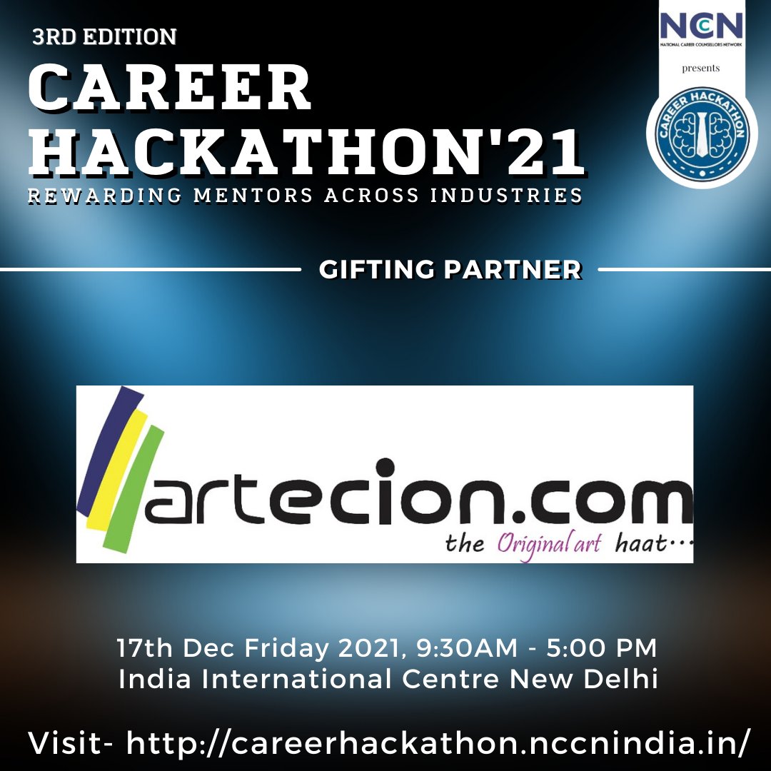 NCCN_CH's tweet photo. We are delighted to share that Artecion is the Gifting Partner at Career Hackathon'21.

Explore partnership opportunities with Career Hackathon'21  https://t.co/oxZnftyAOC

#nccn #careerhackathon #CH21 #careerbeacon #events #hackathon #careers #careercounsellors #education https://t.co/qJloGFKY4m