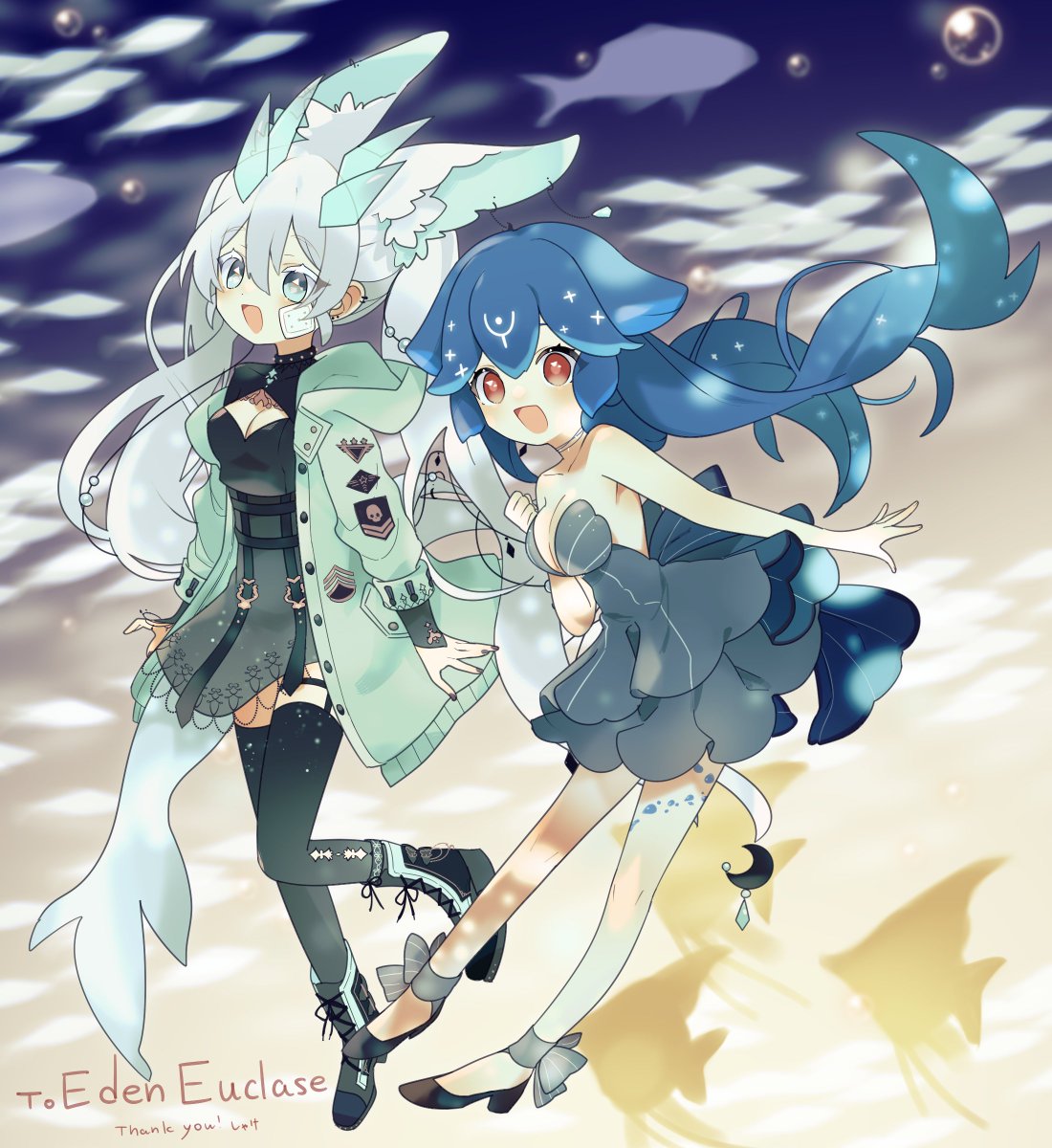 「Congratulations to @EdeniaEuclase for wi」|Bao 🐳 52-Hertz Whaleのイラスト