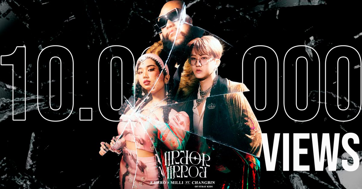 skzinfoespmx's tweet photo. F.HERO x MILLI Ft. Changbin de @Stray_Kids "Mirror Mirror" M/V ha llegado a 10,000,000 (10M) de visitas en Youtube 🎉

MIRROR MIRROR 10M VIEWS #MirrorMirrorMV_10MViews
@Stray_Kids https://t.co/hLRODZjdB7