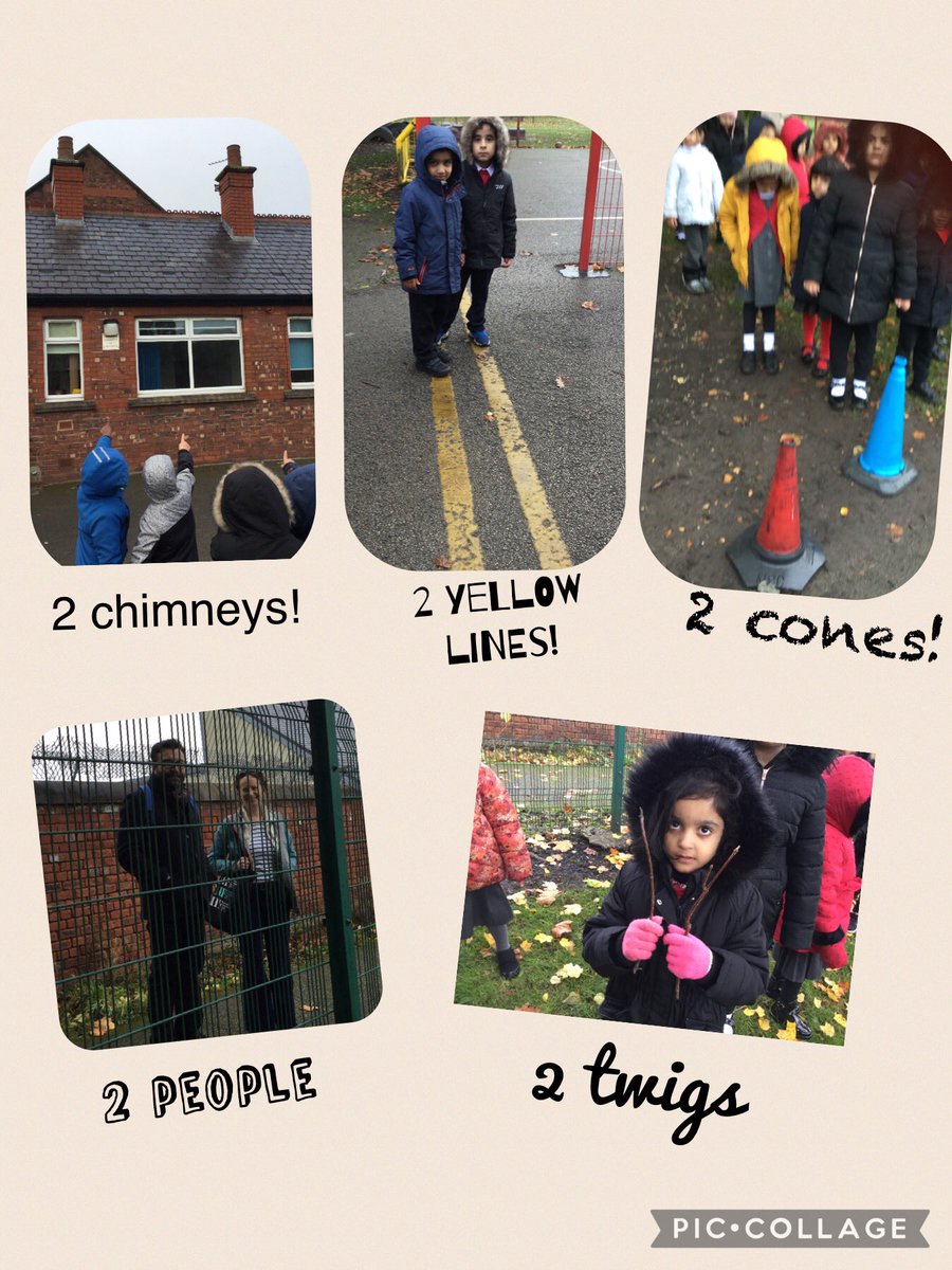 MrsBegum2's tweet photo. Maths in the environment is so much fun! On our walk Yellow team looked for the number ‘2’ and look what we found! 
@MrsBegum2 @RecBps @MrsChoudhury149 @MissChick14 https://t.co/WOwIVAD2oX