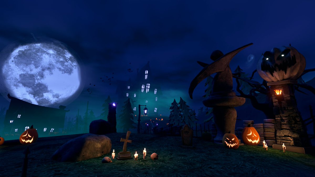 n4rGm5DmrVXXz6I's tweet photo. World : Spooky Town & The Pumpkin Master
Author : Legends
---------
ショートストーリー
ハロウィンの雰囲気あふれるゲーム体験
ハッピーハロウィン ~~🎃👻
眠っているカボチャを起こす方法を考えるべきかもしれません
#VRChat_world紹介 #VRChat #Spookality2021 https://t.co/9zu6YLfkbJ
