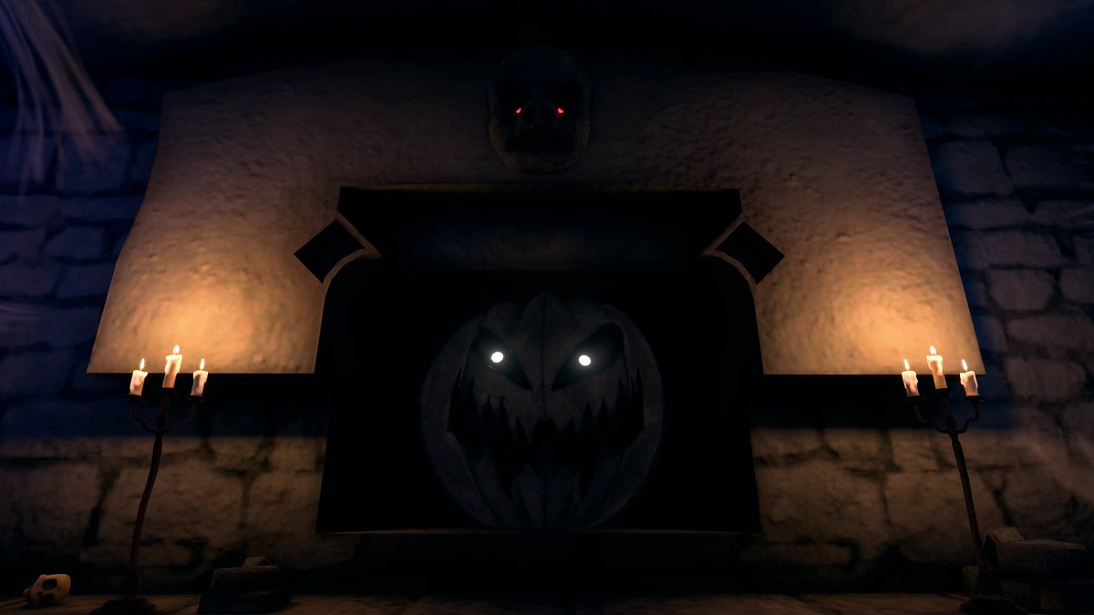 n4rGm5DmrVXXz6I's tweet photo. World : Spooky Town & The Pumpkin Master
Author : Legends
---------
ショートストーリー
ハロウィンの雰囲気あふれるゲーム体験
ハッピーハロウィン ~~🎃👻
眠っているカボチャを起こす方法を考えるべきかもしれません
#VRChat_world紹介 #VRChat #Spookality2021 https://t.co/9zu6YLfkbJ