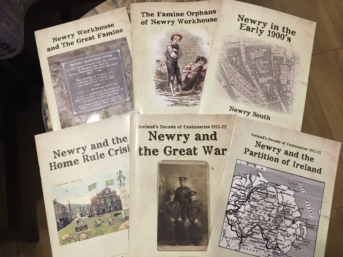HughMcShane's tweet photo. Looking for that special Christmas present with a local flavour? My set of 6 Newry books -  including the latest , The Famine Orphans of Newry Workhouse - now available for £20. https://t.co/zp0f7z8PVB