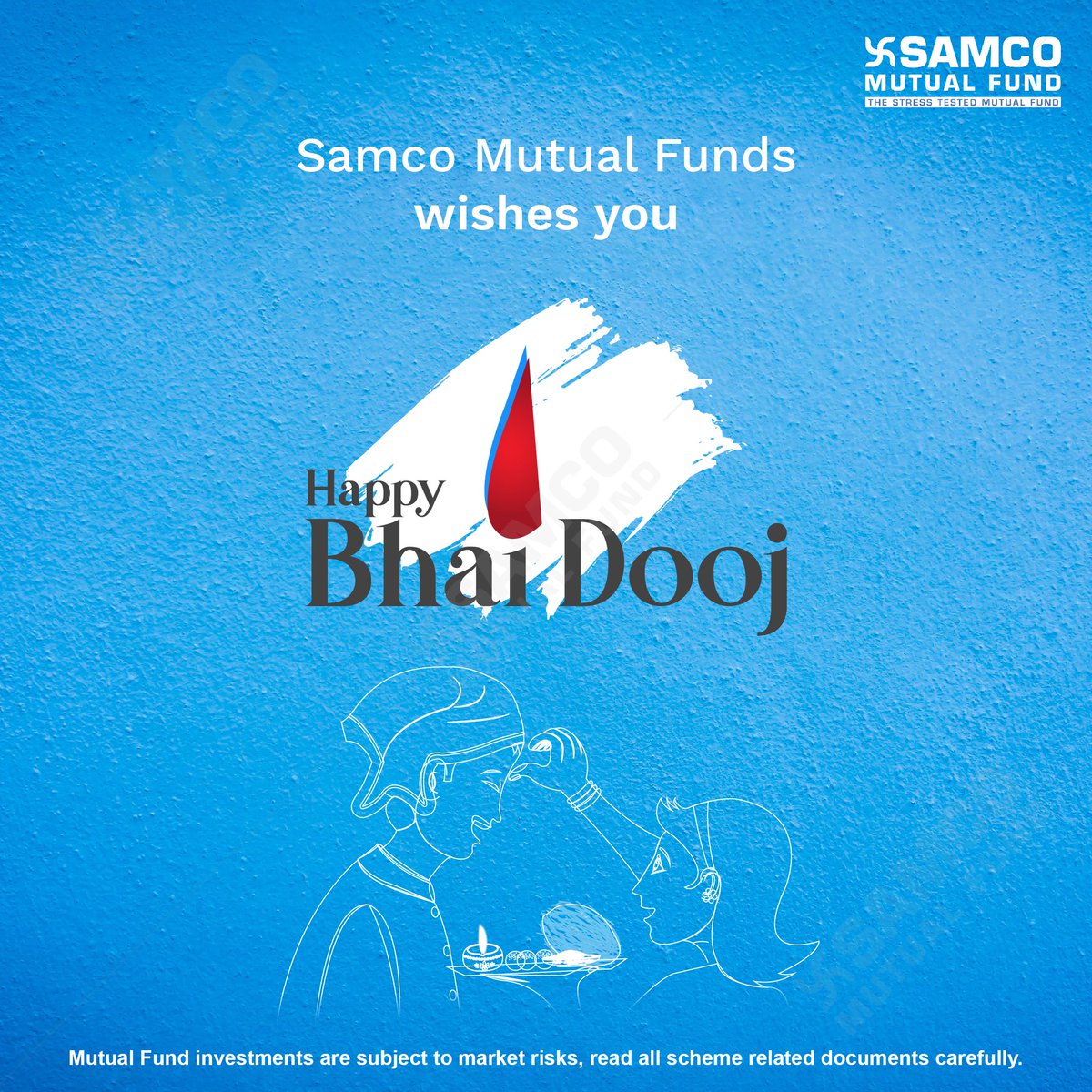 Samcomutualfund's tweet photo. Happy Bhaidooj!

#Samco #HappyBhaiDooj #SecureBond #FestiveWeek #WealthCreation #AurKhushiyaa #MutualFunds #MutualFundsSahiHai https://t.co/LxcwqvBepm