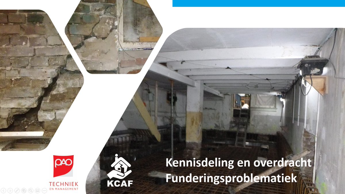 Kennisdeling en overdracht Funderingsproblematiek | De cursus aanpak Funderingsproblematiek is weer van start gegaan. Deze keer weer completer en breder dan de ooit. Hard nodig nu eigenaren en overheden zich steeds bewuster worden van de problematiek. kcaf.nl/kennisdeling-e…