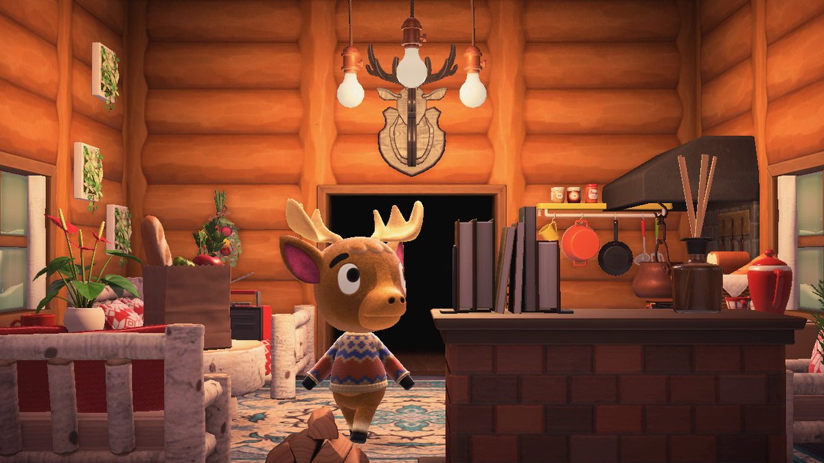 polux_3's tweet photo. El primer vecino al que hago su casa vacacional tenia que ser #Cervasio #Erik #AnimalCrossing #ACNH #NintendoSwitch https://t.co/KjXnm5dhXe