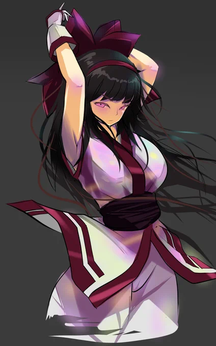 #格ゲーキャラ描こうぜ 
ナコルル(悪堕ちver) 