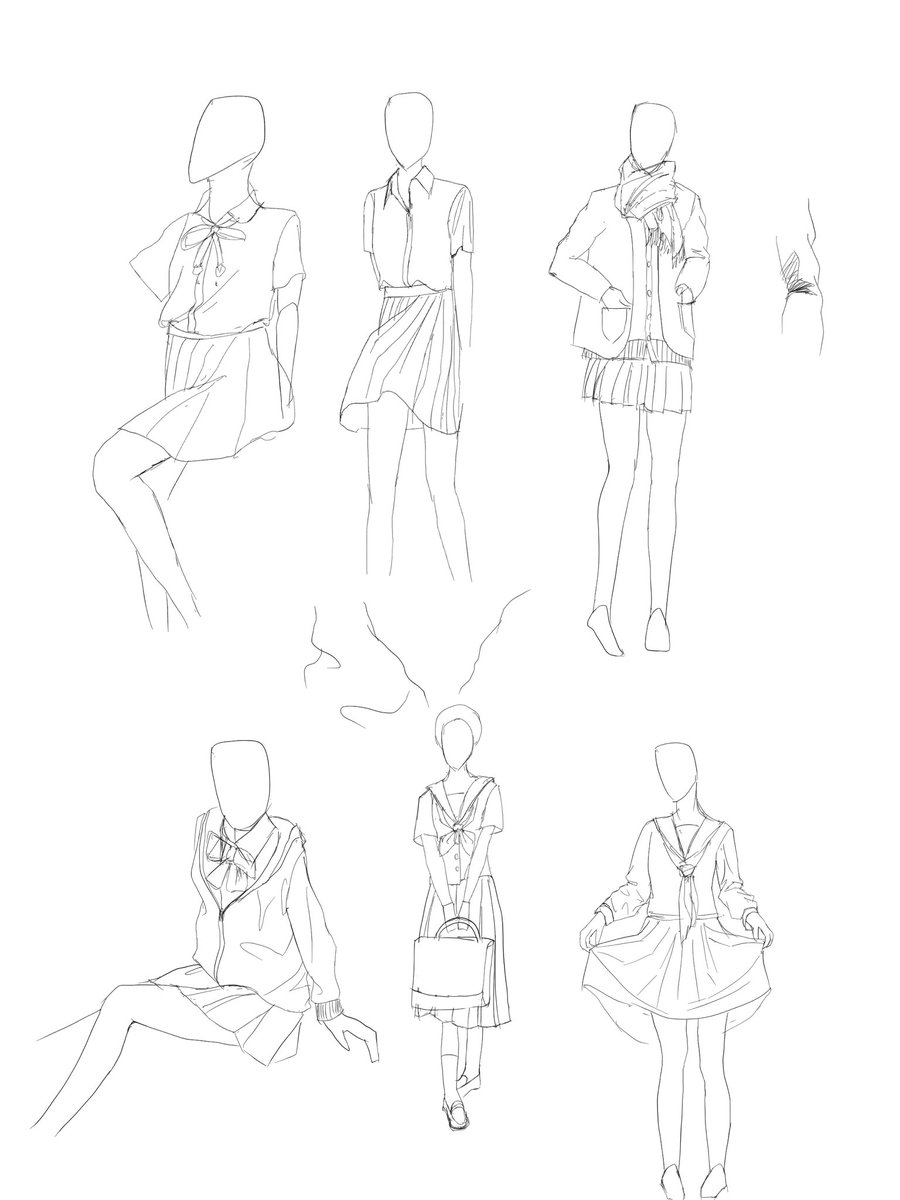 素体下書き3分、本書き5分かかる
合わせて5分くらいで描けるレベルにはなりたいね 遅い 
