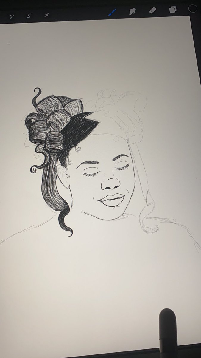 OkSoMik's tweet photo. Sketch practice work in progress, guess who? #booyow https://t.co/sXiZDQXyBJ
