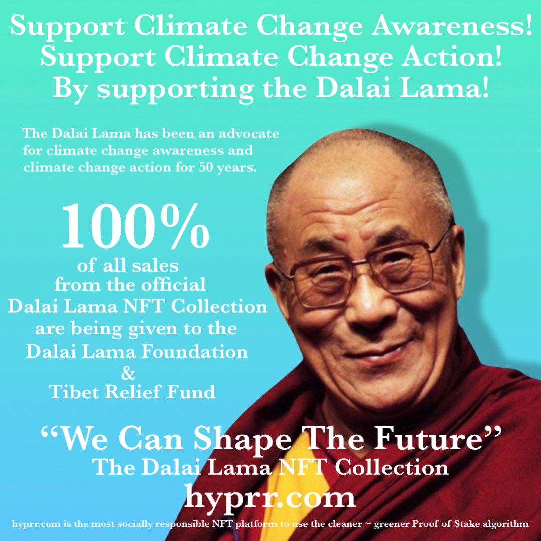 AlexEcho5's tweet photo. NFTs can be more than art~ they can be vehicles for positive change! Please take a look at @DalaiLama @TibetReliefFund &amp; @SFTHQ and find out about the wonderful work they’re doing for all of humanity and our precious planet! With sincere gratitude ~ sending good vibes 🤙 https://t.co/TgNtcZUyR7