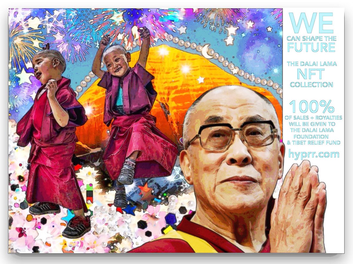 AlexEcho5's tweet photo. NFTs can be more than art~ they can be vehicles for positive change! Please take a look at @DalaiLama @TibetReliefFund &amp; @SFTHQ and find out about the wonderful work they’re doing for all of humanity and our precious planet! With sincere gratitude ~ sending good vibes 🤙 https://t.co/TgNtcZUyR7