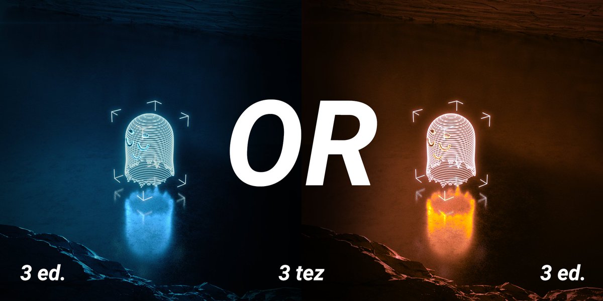 Red or Blue Ghost?
---------------------------
What will you choose?

- 3 ed.
- 3 xtz
red: hicetnunc.xyz/objkt/512145
blue: hicetnunc.xyz/objkt/512136

#CleanNFT #tezos #3d #halloween #ghost #animation #NFT #ART #chooseart #yourchoose #red #blue