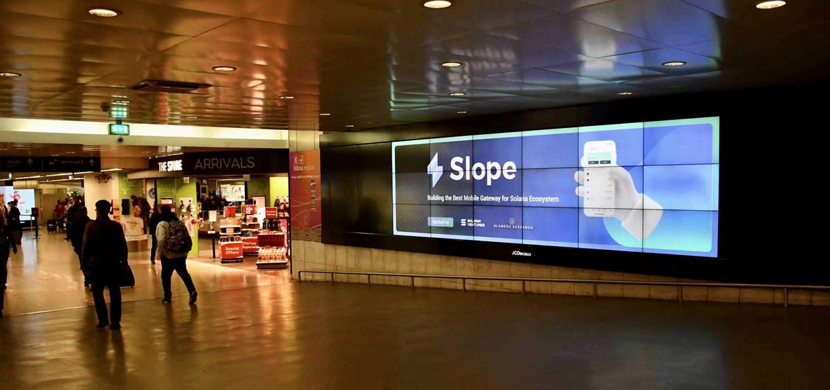 Find us at the Lisbon Airport. #SlopeWallet #Solana #BreakpointLisbon