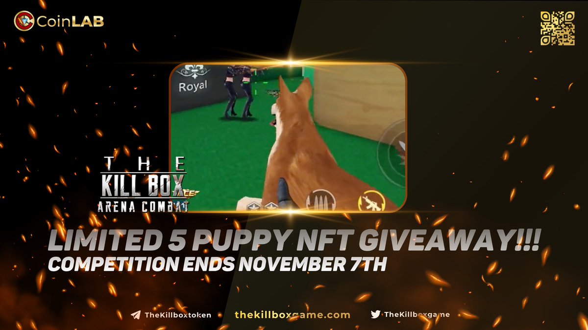 Darcy21814809's tweet photo. 📢 Everyone giveaway ends soon!
$SHIB #ShibaArmy 
Limited #NFT weapon giveaway - Puppuy Gun
🔫5 lucky shooters
Join👇
🔱Retweet
📞Tag @elonmusk @cz_binance 
✅Follow
🗨️Join:https://t.co/MkjhIPa2QF
☮️Fill:https://t.co/7vEE9kDI2k
End:Nov7
Award:Nov8
#BSC #NFTCommunity #NFTGiveaway https://t.co/TKtpR6msJC