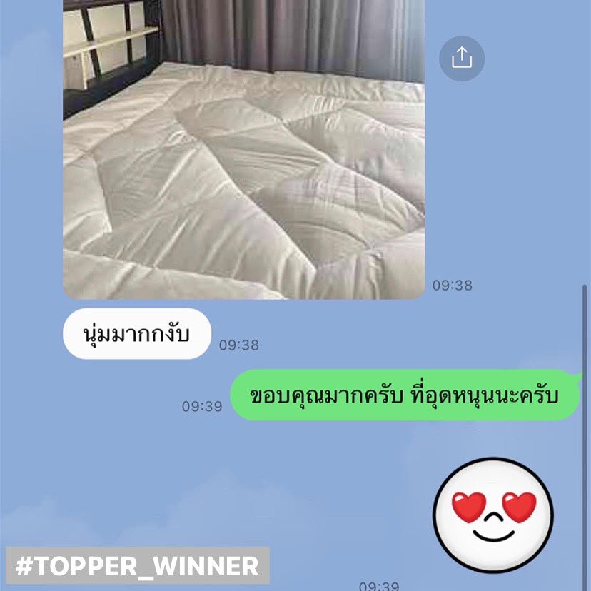 TopperWinner's tweet photo. ลูกค้ารีวิวเช้าๆ 🛌🎁🪟🖼🪞ติดใจ ตื่นแล้วยังอยากอยู่ต่อ กับที่นอนท็อปเปอร์ ที่สามารถวางซ้อนทับบนที่นอน หรือจะนอนบนท็อปเปอร์ได้เลย❤️🛏

Price: 
690฿/3.5 ฟุต
750฿/5 และ 6 ฟุต 
🚚*จัดส่งฟรี 
📦*มีเก็บเงินปลายทางด้วย

#ท็อปเปอร์ #toppper #ที่นอน #เครื่องนอน #Inbox https://t.co/0IXieQ0DHx