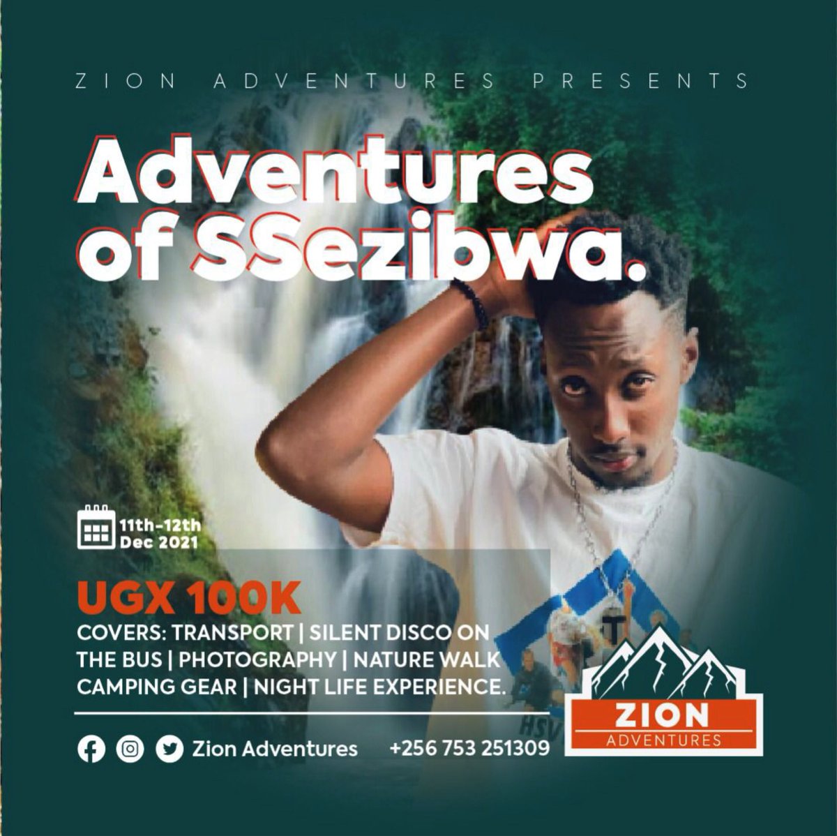 nftenjoyer697's tweet photo. Adventures of Ssezibwa 😎
My brother @ArnoldDerrickA1 will be there.

Come we end the year in style with @ZionAdventures1 👌👌
Just 100K, book now. #ZionAdventures https://t.co/90nS11lUJD