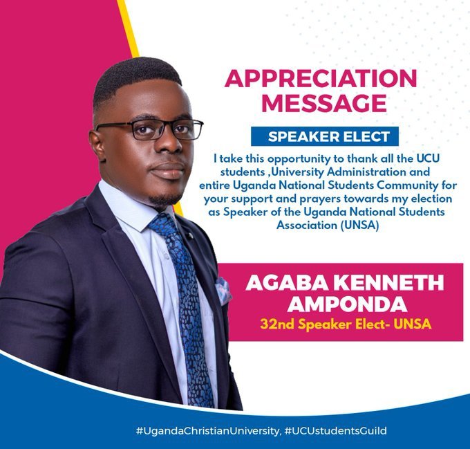 CanaanArinda0's tweet photo. As Barriers continue to break, 32nd Speaker Elect has an appreciation Message for you, thanks for your support. 
Kudos @AmpondaKen more wins https://t.co/xxwazRNkau