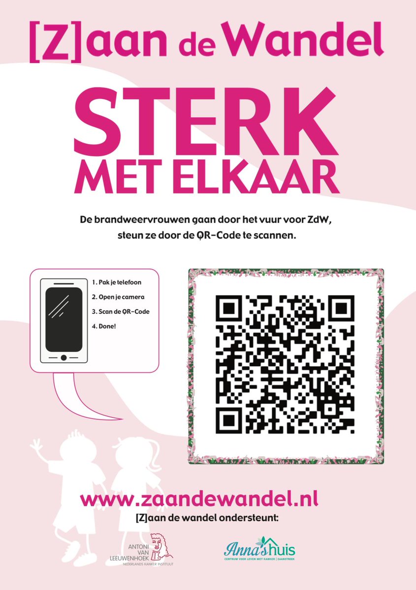 De Brandweervrouwen gaan al wandelend de 2 doelen van ZdW met elkaar verbinden. Onze challenge start bij het AntonIvanLeeuwenhoek ziekenhuis in Amsterdam en loopt via een route van 13 km naar Centrum voor Leven met kanker Zaanstreek, Anna's huis in Zaandam.

Wil jij ons helpen?