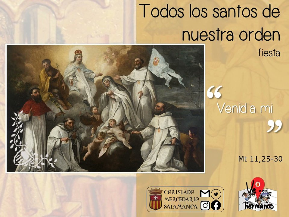 CoristadoC's tweet photo. #SantosdeNtraOrden
#FiestaMercedaria
#veamishermanos https://t.co/MwB51wvqol