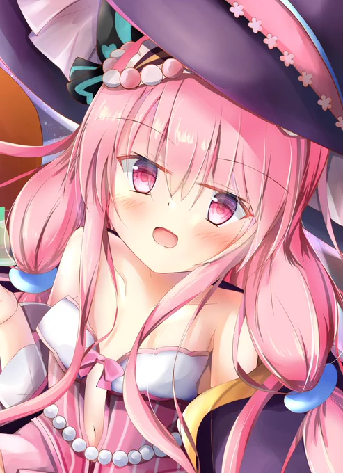🎃ハナモモちゃん～～💕 #花騎士 #フラワーナイトガールイラスト 