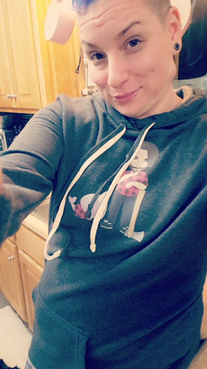 Raeshep21's tweet photo. love my new hoodie.. Thank you @Kane_Wolfe92 . best part are the thumb holes and how comfortable and snuggy this hoodie is.#kanewolfe https://t.co/zYhtoxBw26