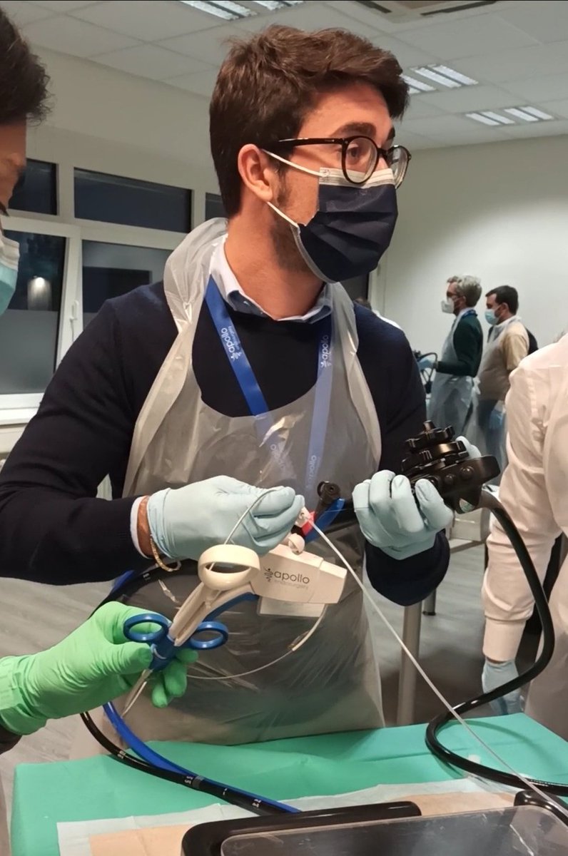 Glad to attend the #Overstitch Endosuturing #Academy course in #Hamburg.
Thanks to the faculty members, Prof. Manuel Galvao Neto and Dr. Seun-Hun Chon, to instill in us their experience and tricks during this advanced hands-on training course of #Apollo #Endosurgery.

#Endoscopy