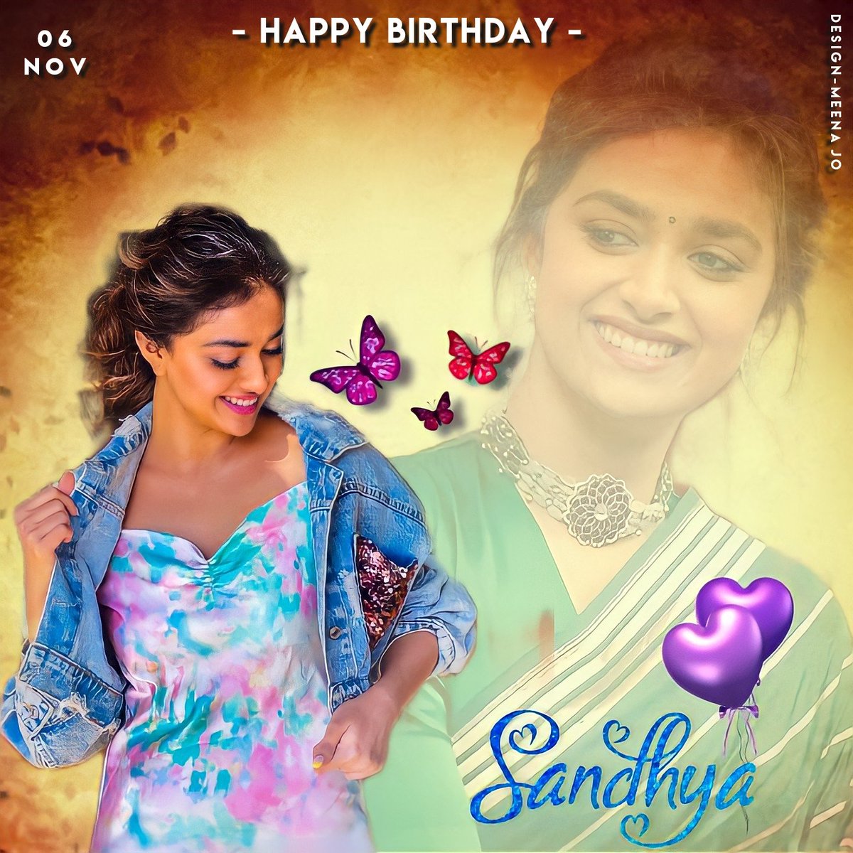 MeenaJo7's tweet image. Wishing you many more happy returns of the day dear sis @Sandy_kitty_ ❤🤗🍫💐
Wish you all success in your life ❤💐 

#KeerthySuresh #Meenajo 
#HbdSandhya