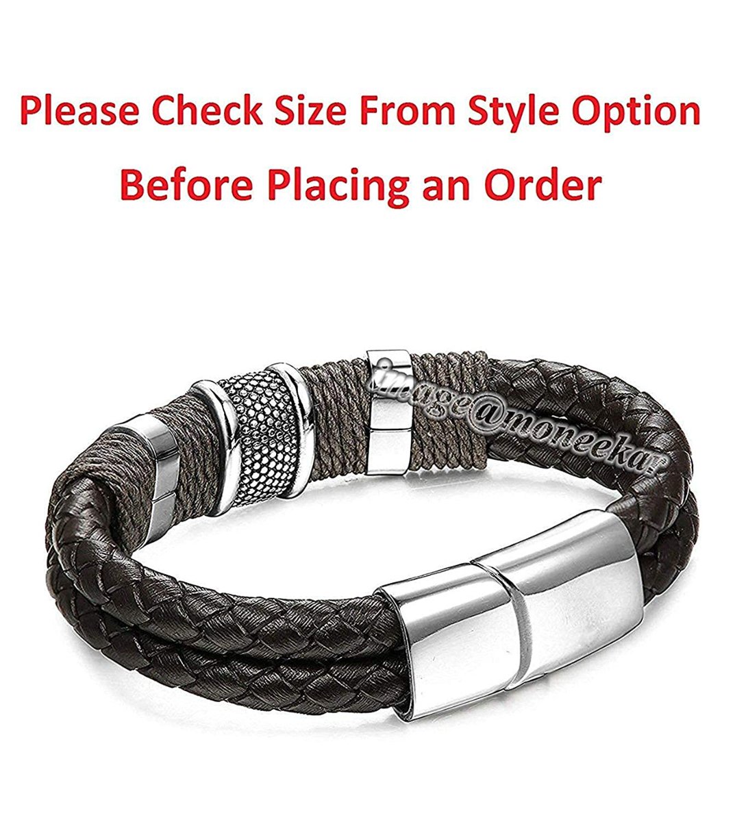 MoneekarJewels's tweet photo. Moneekar Jewels Leather Stainless Steel Bracelet for Men
If you are interested in buying our jewellery you can call or whatsapp on our mobile no. 9004196671
Selling Price Rs.398/- https://t.co/6i8fVgJdlk