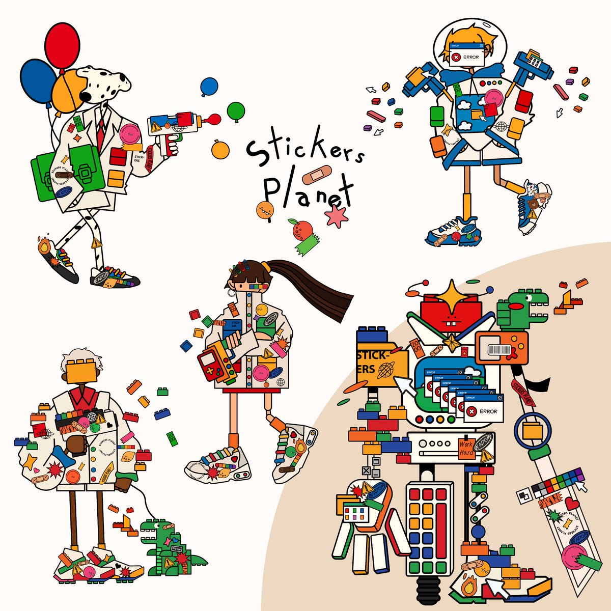 wadomww's tweet photo. #StickersPlanet wave 07 β€οΈβπ₯π₯π₯¦π»
Stickers Planet #42-#46
(The Boss (Giant Robot) #46 is here!)
7 Nov. 2021
5.00 pm (GMT+7) Thailand
https://t.co/SGjtzMlNgp
https://t.co/bRosDtUmmr
#NFTs #Cryptoart #NFTCommunity #CharacterDesign #nftcollector #NFTTHAILAND #nftthai https://t.co/FxMxZz4FHh