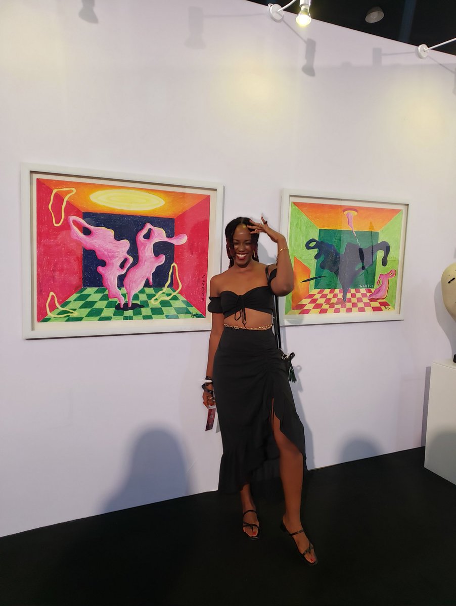 Sweet babes: moi &amp; <a href="/iamrenike/">Renike</a> supporting our sweet babe <a href="/Yadichinma_/">Her Magnificence</a> showing at <a href="/artxlagos/">ART X Lagos</a> ! Stop by Ko art space's booth to see her beautiful work!