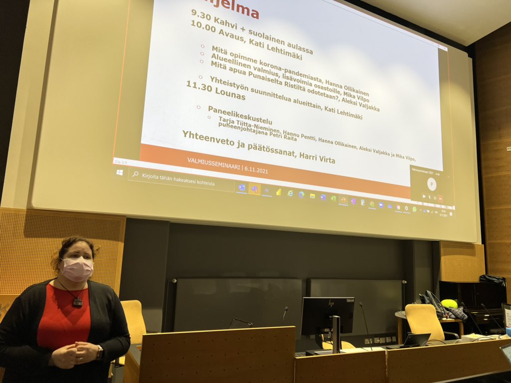 ’#Valmiusseminaari alkamassa Turussa, teemana alueellinen #valmius’toiminta, läsnä noin 50 #PunainenRisti’n vapaaehtoista ja yli puolet osastoista koko maakunnan alueelta. #vapaaehtoiset #kehittäminen #varautuminen