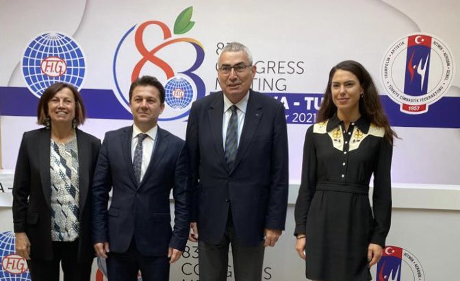 erdener_ugur's tweet photo. Değerli kardeşim Türkiye Cimnastik Fedarasyonu Başkanı Suat Çelen’in Uluslararası Cimnastik Federasyonu (FIG) Başkan Yardımcısı seçilmesinden gurur duydum, kendisini gönülden kutluyorum. https://t.co/t8z3aGLEkz