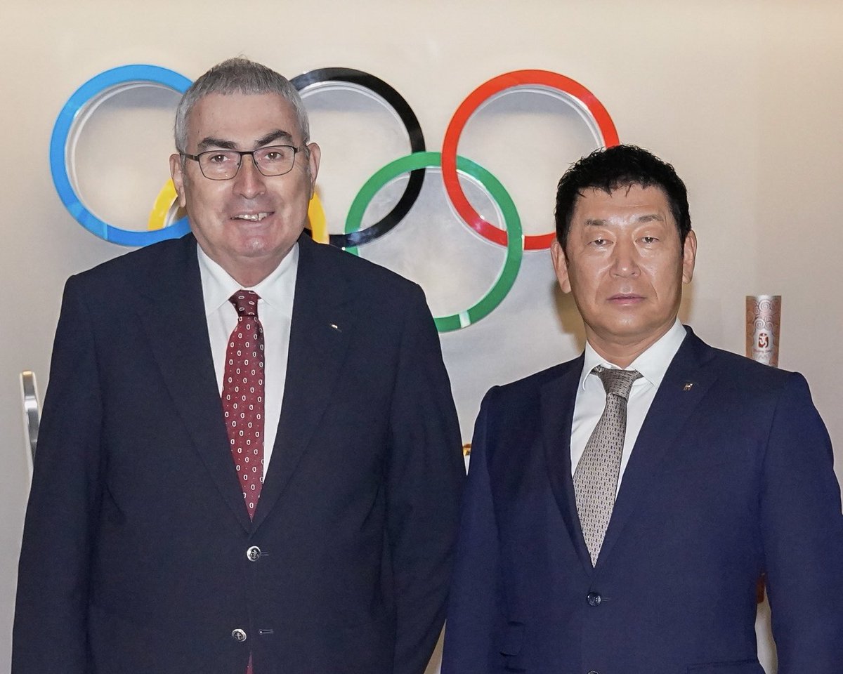 erdener_ugur's tweet photo. Congratulations to my dear colleague and friend Morinari Watanabe on his re-election as @gymnastics President during the FIG Congress in Antalya, Turkey https://t.co/xapG3VLytQ