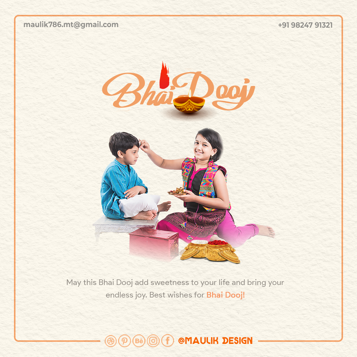 maulikthummarr's tweet photo. Happy Bhai Dooj
#bhaidooj #diwali #bhaidoojspecial #bhai #love #bhaibhai #brothersisterlove #maulikdesign #maulikthummar #md_edited #Maulik #design #graphicdesigner #designer #artwork #artist #illustration https://t.co/Mo3k2IKWPG