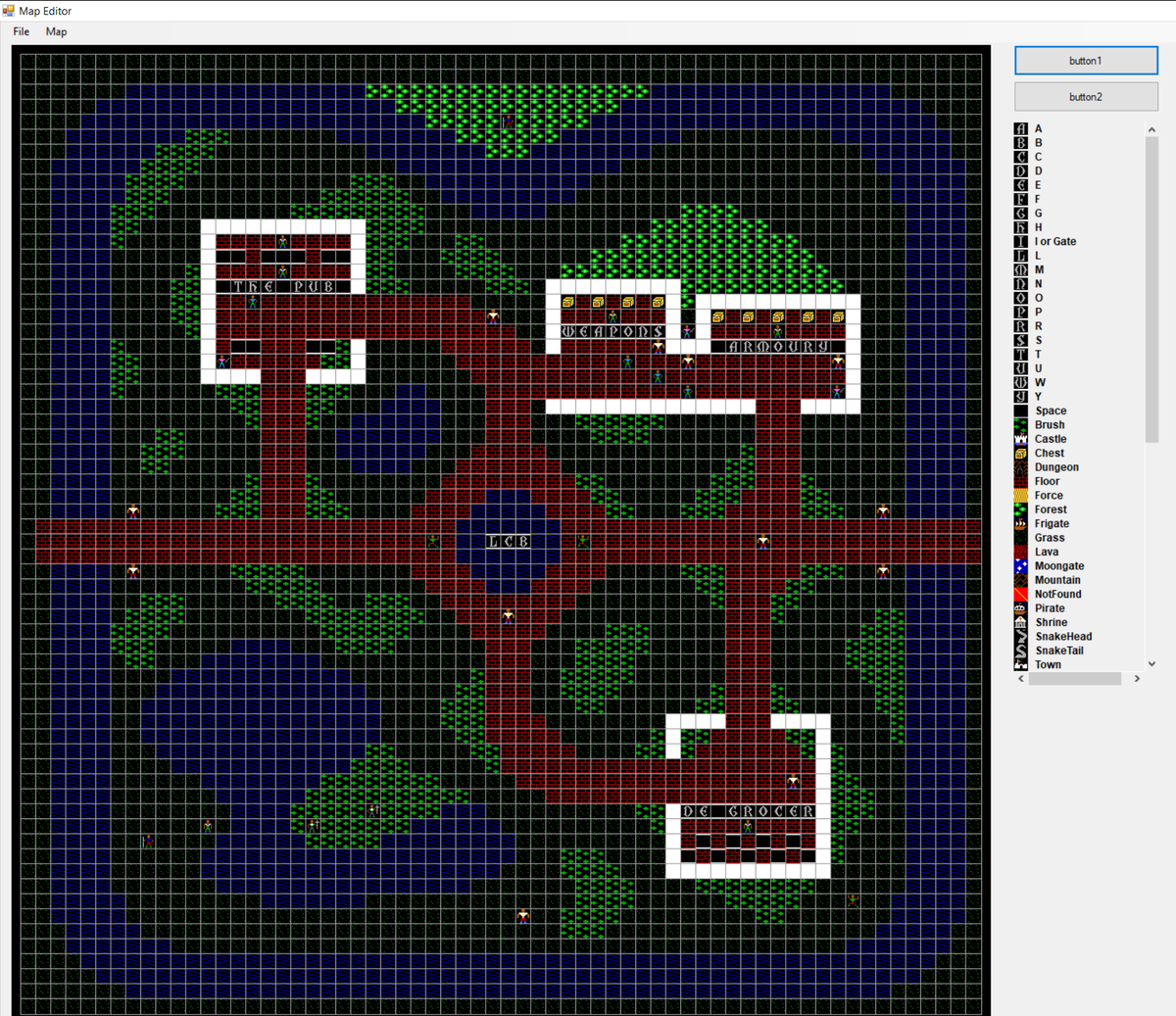 DaemonMasterTTV's tweet photo. From hex on a screen to full graphics and a GUI in two days!(thanks to my coder friend) Ultima III map editor is coming along very nicely. Full blog post going up on the website tomorrow, along with a look at my Ultimore: Egypt progress.
#Ultima #Ultimore #UltimaIII #Exodus https://t.co/PySDobH9Fo