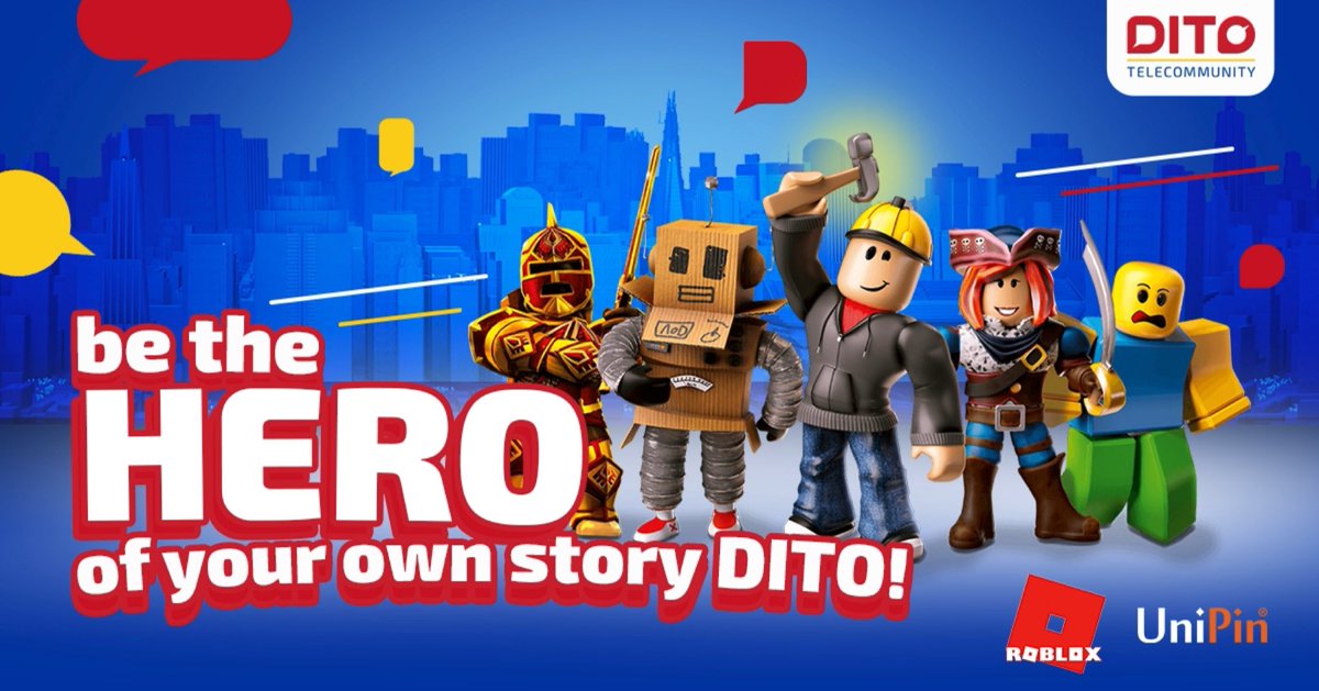 DITOphofficial's tweet photo. Go premium! ๐ Go on amazing adventures with your friends. Top up with your DITO load via leading top-up provider, Unipin. ๐ฑ
Unlock custom items and experiences in Roblox today, only at https://t.co/bYcfmkkHy8
#DITOtelecommunity #DITOxUnipin #DITOgamers #MoveAtTheSpeedOfLife https://t.co/pjCa5TM3rk