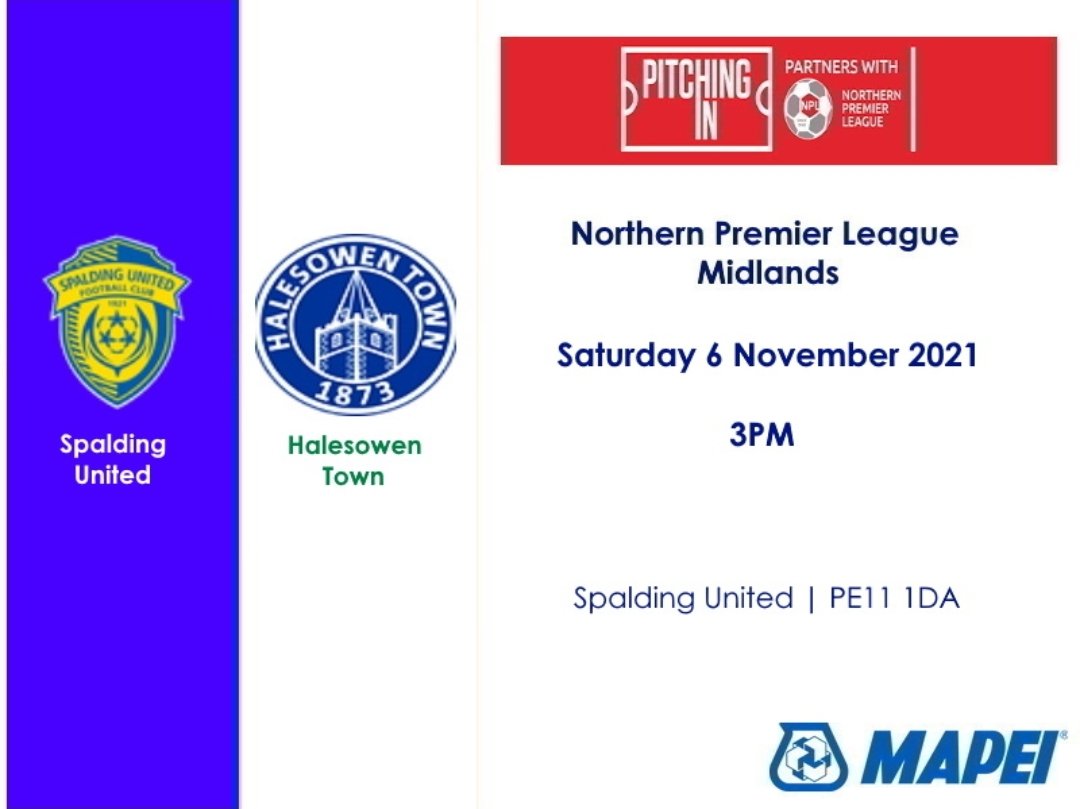 halesowentownfc's tweet photo. MATCH DAY
🏆 @NorthernPremLge
🏐 @SpaldingUnited v Yeltz
⌚ 3pm
🎟 Adults £9, Concessions £6, U-11 free with paying adult.
🏟 Sir Halley Stewart Field, Winfrey Avenue, Spalding, PE11 1DA
#UpTheYeltz #YeltzOnTour https://t.co/Yuvcirrnc6