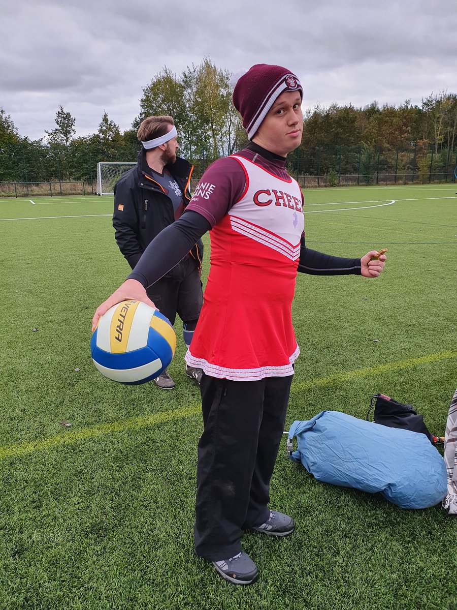 EdinQuadball's tweet photo. Time for #NorthernCup! Let's go smash this regional tournament! Our cheerleaders are ready 🏆 #ScottishQuidditch https://t.co/4LDLmtaeAX