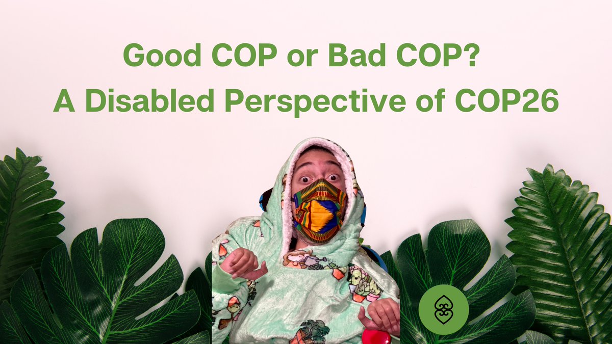 .@SulaimanRKhan shares his thoughts on the need for integrating #Disability within #Sustainability at @COP26 & beyond.

Read more from him, if you dare: cripship.com/blog/good-cop-…

#CriticalCripshipStudies #COP26 #SuckItAbleism #CripTheVoteGlobal #AntiAbleism #DisabilityJustice

1/