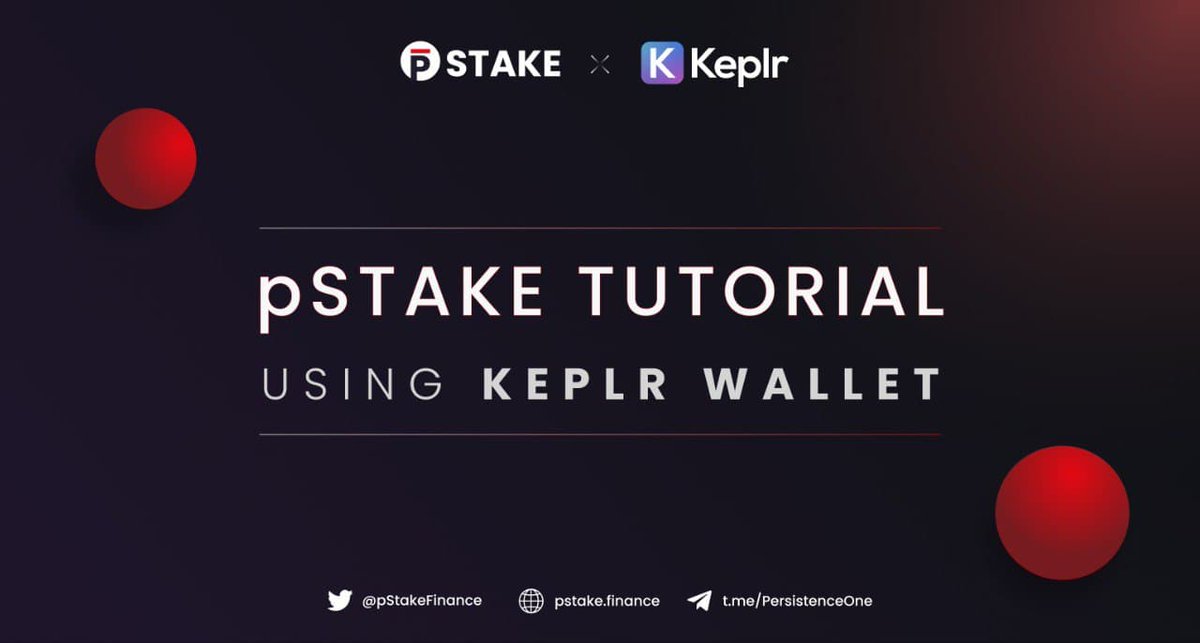 pSTAKE Finance | BTCFi 🧡 (@pstakefinance) on Twitter photo 1/Watch the official video tutorial for using <a href="/keplrwallet/">Keplr Wallet 🔭</a> with <a href="/pStakeFinance/">pSTAKE Finance</a>.👀
📚Learn how to connect your wallet, wrap native assets, stake #pTOKENS, and contribute #stkTOKEN liquidity to <a href="/SushiSwap/">Sushi.com</a>.
🌐View the tutorial: youtube.com/watch?v=lFkLL2… 1/Watch the official video tutorial for using <a href="/keplrwallet/">Keplr Wallet 🔭</a> with <a href="/pStakeFinance/">pSTAKE Finance</a>.👀
📚Learn how to connect your wallet, wrap native assets, stake #pTOKENS, and contribute #stkTOKEN liquidity to <a href="/SushiSwap/">Sushi.com</a>.
🌐View the tutorial: youtube.com/watch?v=lFkLL2…