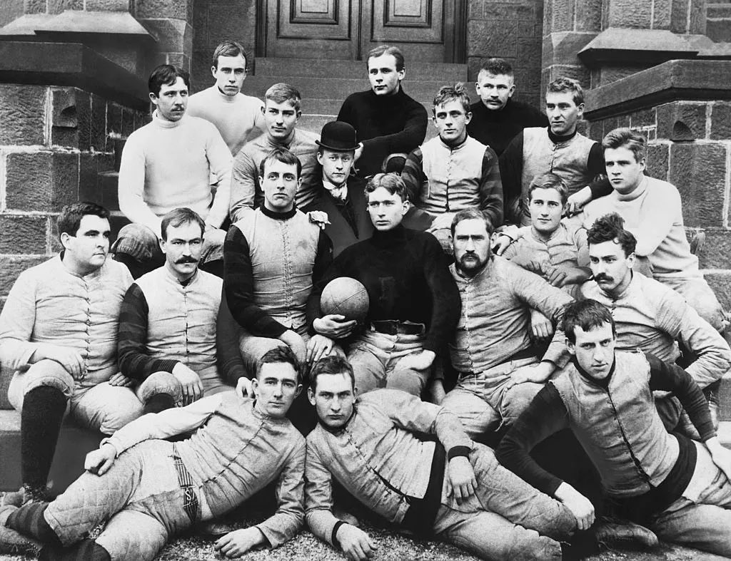 CortesSteve's tweet photo. Good morning.

Happy weekend and happy college football Saturday!

The first intercollegiate football game ever was today in 1869. Rutgers defeated Princeton 6-4 (pic is the Rutgers team of 1891). https://t.co/UM3hNg0eYG